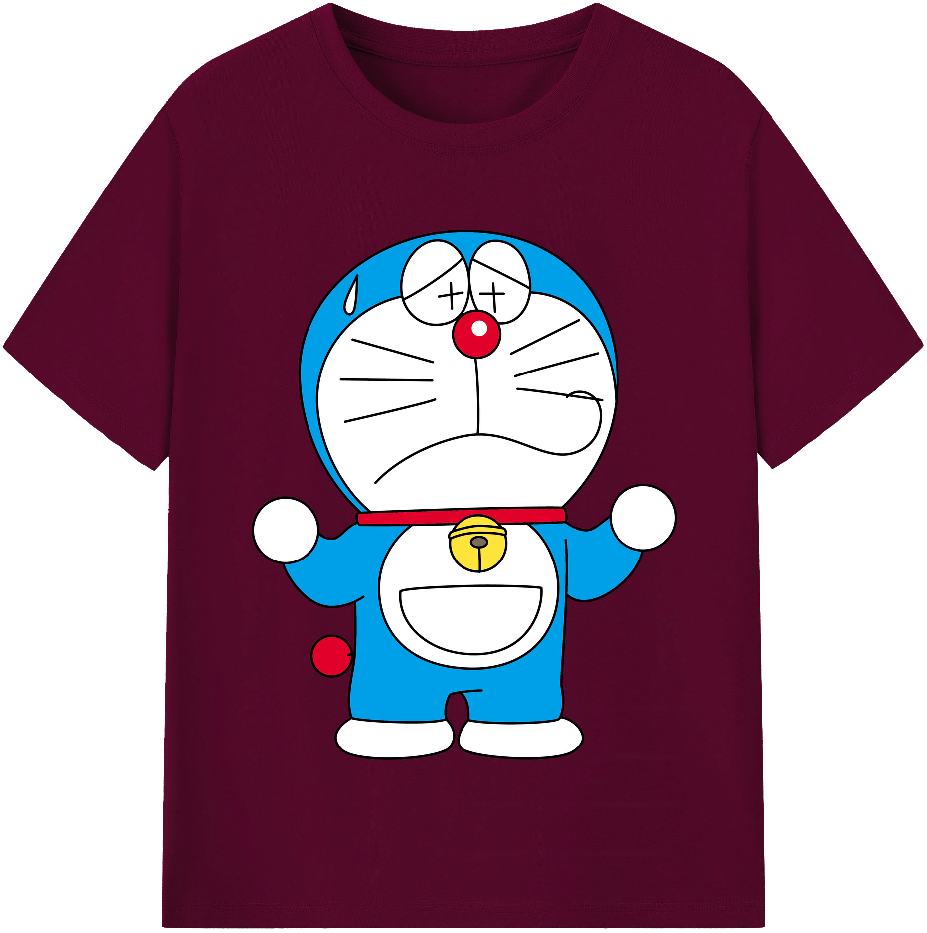 （画像用） ドラえもん Doraemon レディースカジュアルプリントTシャツ（綿100％）